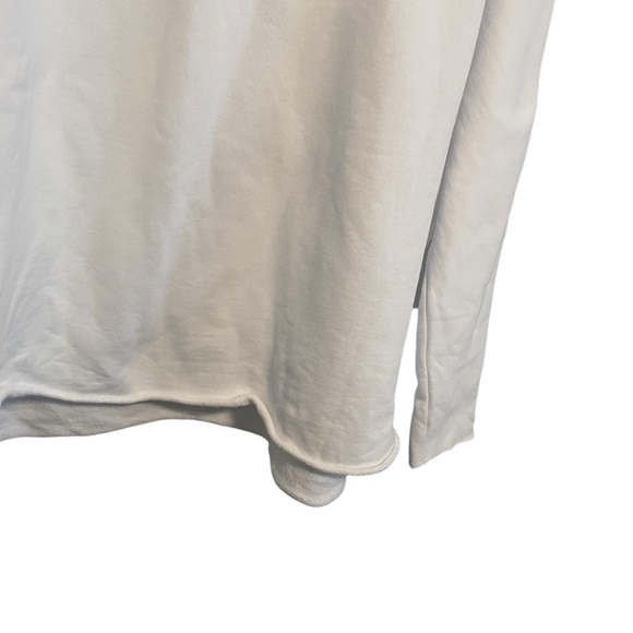 Frank and Eileen French Terry Relaxed White Kane Capelet Hoodie Size Small - Picture 3 of 9